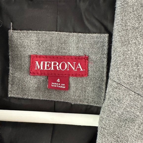 Gray Blazer with Black Trim - Picture 7 of 8